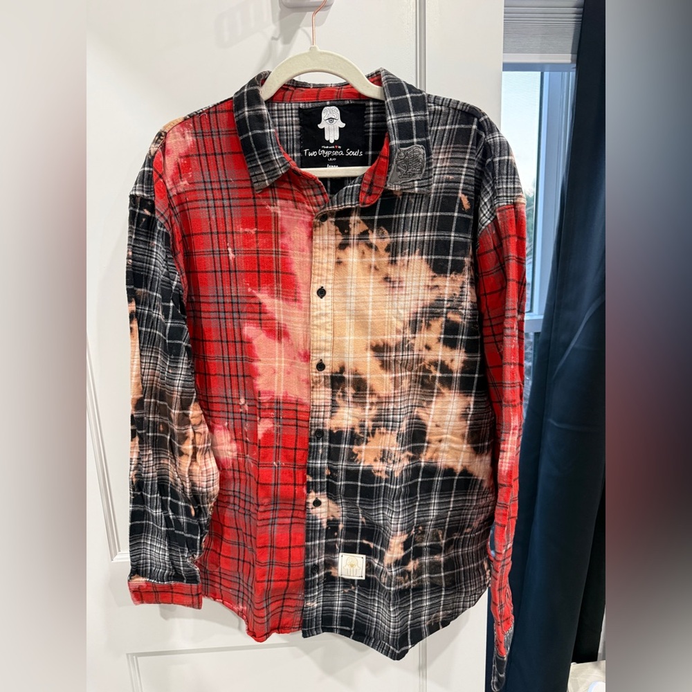 Two Gypsea Souls Red and Black Plaid Shirt (Zac Brown)